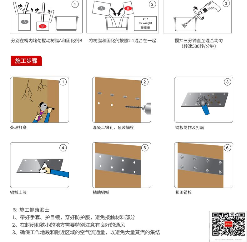 包钢商水粘钢加固施工过程